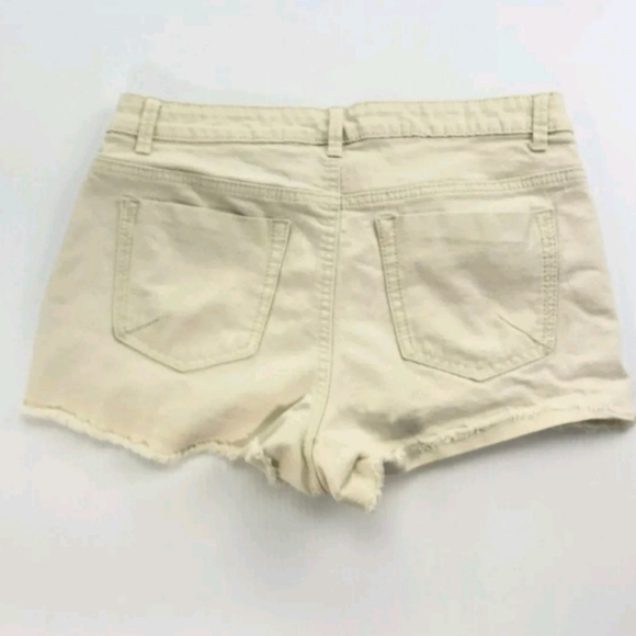 MOSSIMO SHORT FLORAL CROCHET HIGH RISE CREAM 15 - Picture 3 of 4